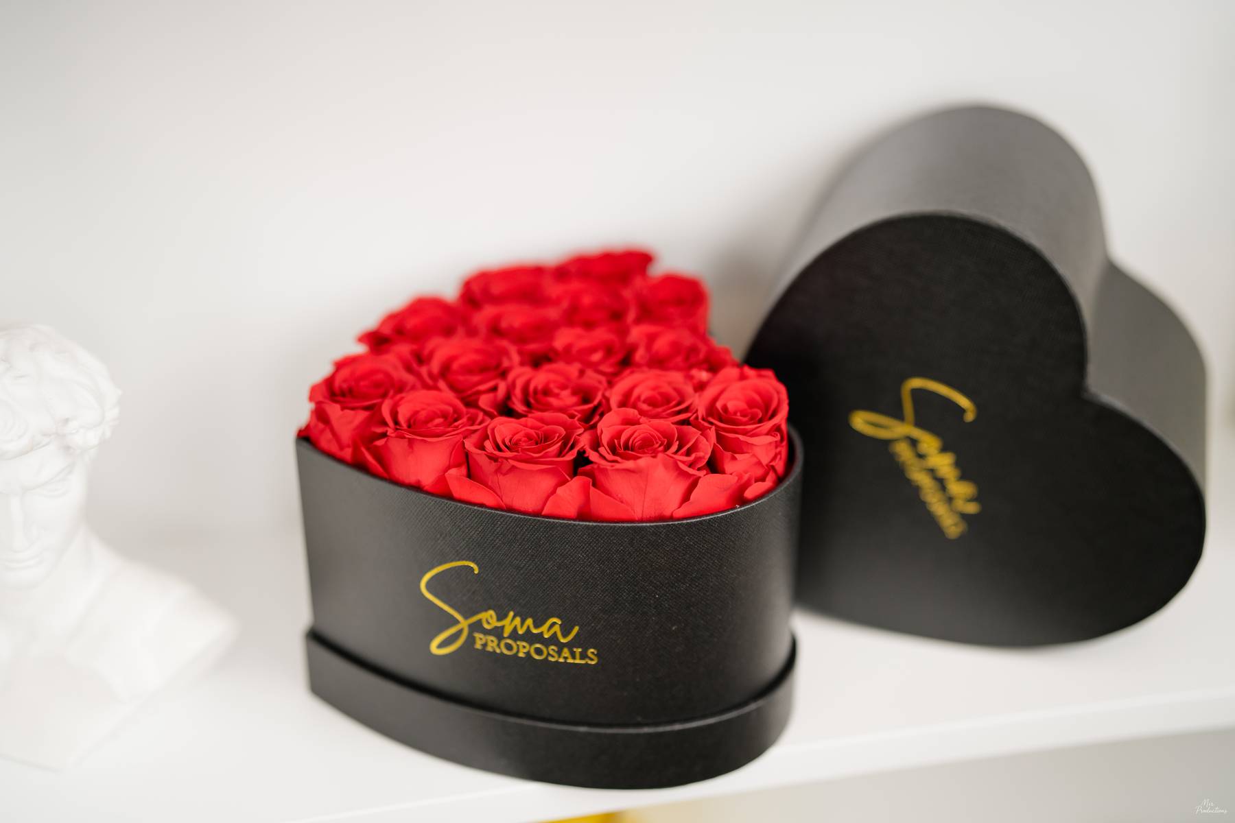 Heart Box Preserved Roses