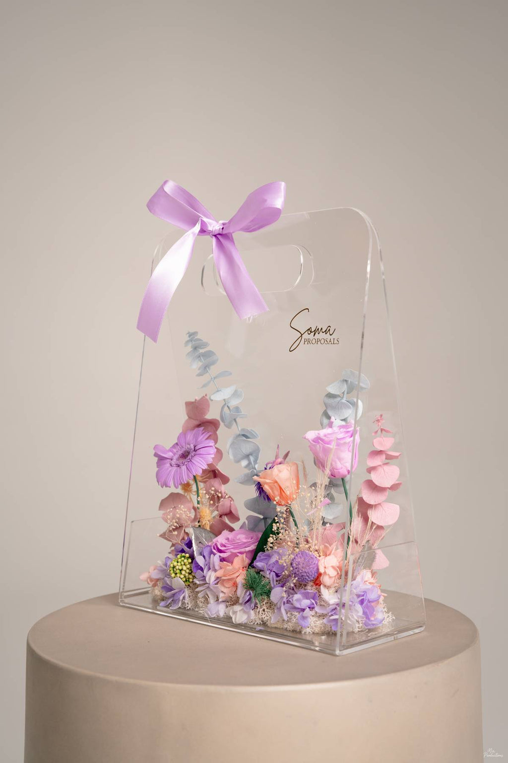 Acrylic Handheld Florals - Lavender